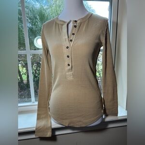 NWT🌷Free People Henley Long Sleeve Top